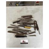 Metal Chisels with Miscellaneous tools