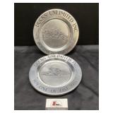 Ducks Unlimited Pewter plates