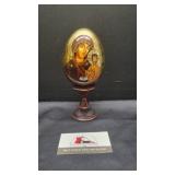 Russian egg on stand