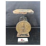 Vintage brass scale