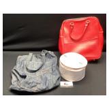 Vintage Red Bag and denim