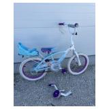 Huffy Girls bike with training wheels