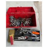 Plastic Toolbox with Misc Tools