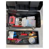 Plastic Toolbox with Misc Electrical