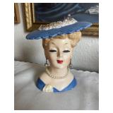 NAPCO vintage lady head vase