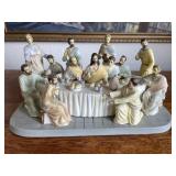 Ceramic last supper decor