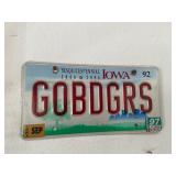 Badgers License plate