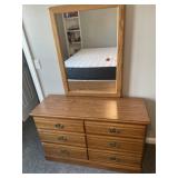 Dresser with mirror