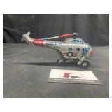 Tin litho wind up helicopter