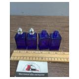 Cobalt blue salt and pepper shakers