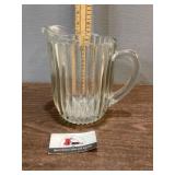 Glass beer pitcher