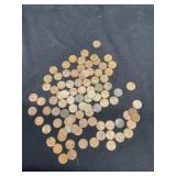 Bag of 94 Wheat Pennies