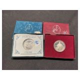 Pair 1982 Geo Washington Silver 50 Cent