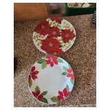 Poinsettia Plates