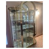 Large glass curio cabinet