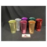 set of West Bend Aluminum Drinking Glasses