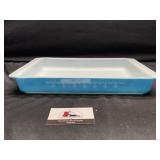 Snowflake blue Pyrex