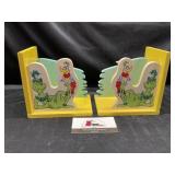 Vintage Seuss Element Book Ends