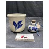 Stoneware inkwell and crock