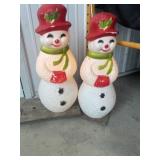 Snowman blow molds