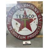 Texaco porcelain pump plate