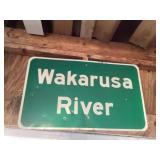 Wakarusa River sign