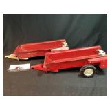 2 Toy Spreader Wagons one marked Ertl