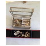 Jewelry boxes with costume jewelry