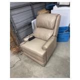 Leather like electric recliner