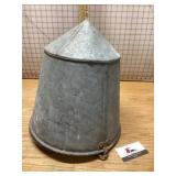 Vintage cone shaped Firemans water bucket