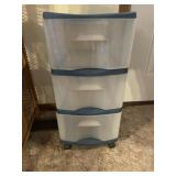 Plastic organizer on wheels