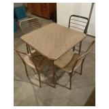 Folding table and chairs