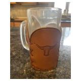 Leather cuffed mug