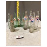 Vintage pop bottles