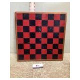 Wooden checkers and the Chinese checkers board