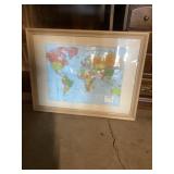 World map approximately 26 x 20