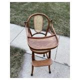 Wooden high chair