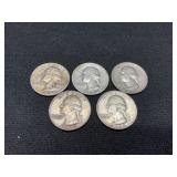 5 Silver Quarters