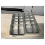 Vintage metal ice cube trays