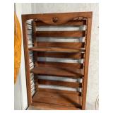 Wood crate shelf