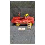 Vintage xenox metal fire truck