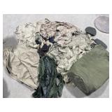 Military clothing items and bag