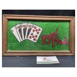 Framed Royal Flush decor