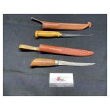 Fillet knives- one marked J. martini