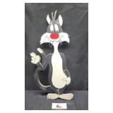 Wooden Sylvester the cat decor