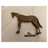 Vintage folk art articulated wood horse