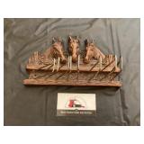 Or a wood horse tie organizer