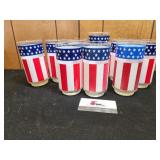 American Flag Glasses