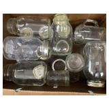 Assorted Glass Canning Jars and More