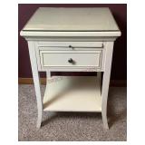 Target White One Drawer Stand with Glass Top